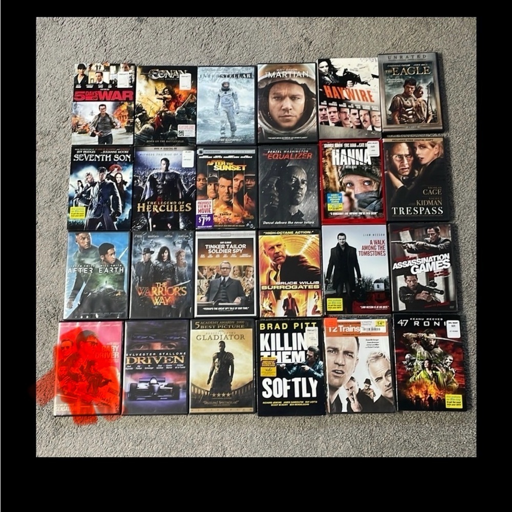Bundle Of 23 DVDs Action/Thriller/War Movies